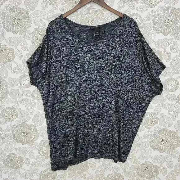 Lane Bryant Scoop neck Batwing Asymmetrical Knit Blouse 18/20 378C - Picture 1 of 7